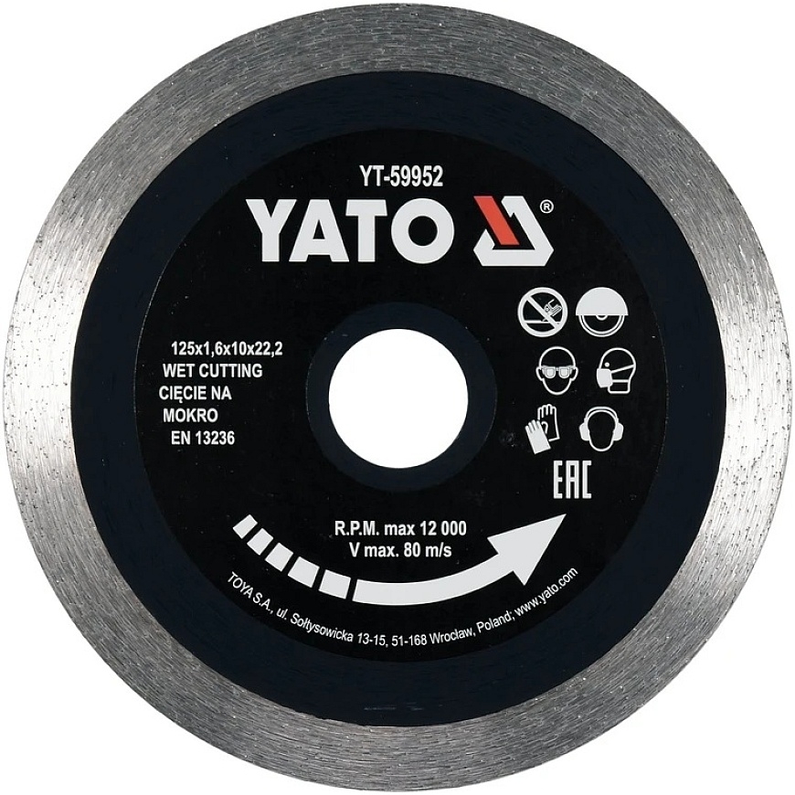 Yato LAIKKU 125MM AMMATTIKÄYTTÖÖN KERAAMIKALLE