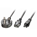 Lindy 30374 maitinimo kabelis Juoda 2,5 m G tipo maitinimo kištukas C13 coupler + C5 coupler Lindy 30374 maitinimo kabelis Juoda 2,5 m G tipo maitinimo kištukas C13 coupler + C5 coupler
