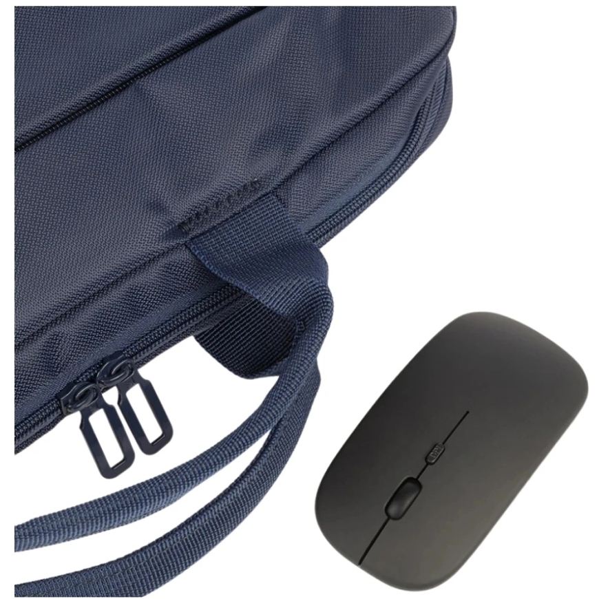Tucano Borsa Idea komplekt: 15.6" sülearvuti kott + hiir, sinine – 3