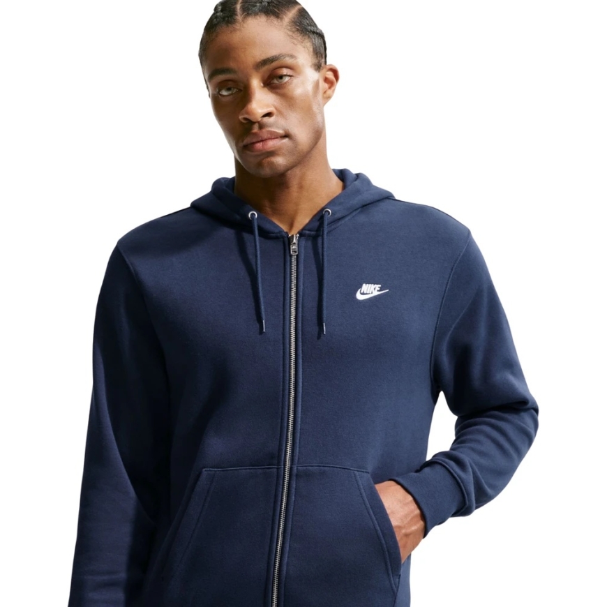 Vīriešu Nike Club BB FZ Hoodie tumši zila FN3861 451 (S) – 3