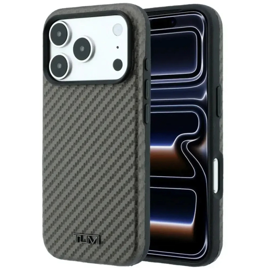 Tumi Carbon MagSafe maciņš iPhone 18 Pro / 17 Pro, antracīta krāsā