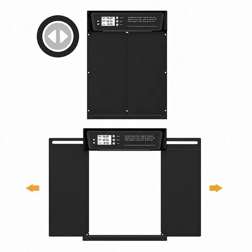 ATL DA265D Chicken Door 3000mAh with Solar Panel + Remote Control – 4