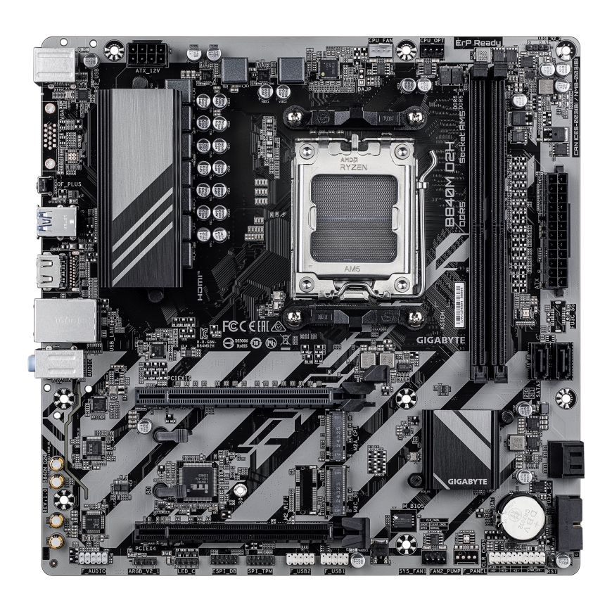 GIGABYTE B840M D2H emolevy AMD B840 Pistoke AM5 mikro ATX – 2