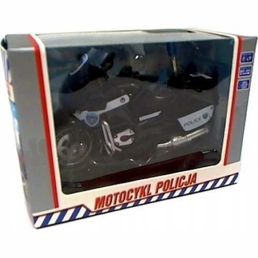 HKG Hipo Police mootorratas 13cm mootoriga valgus, heli M1217U – 4