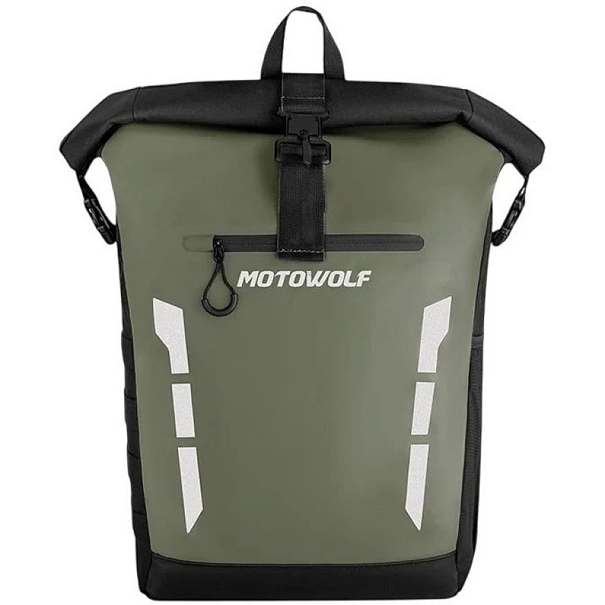Рюкзак MotoWolf Army Зеленый MDL0716AG, водонепроницаемый