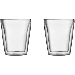 Bodum Double-Wall Dining Glasses 200 ml 2 pcs Clear