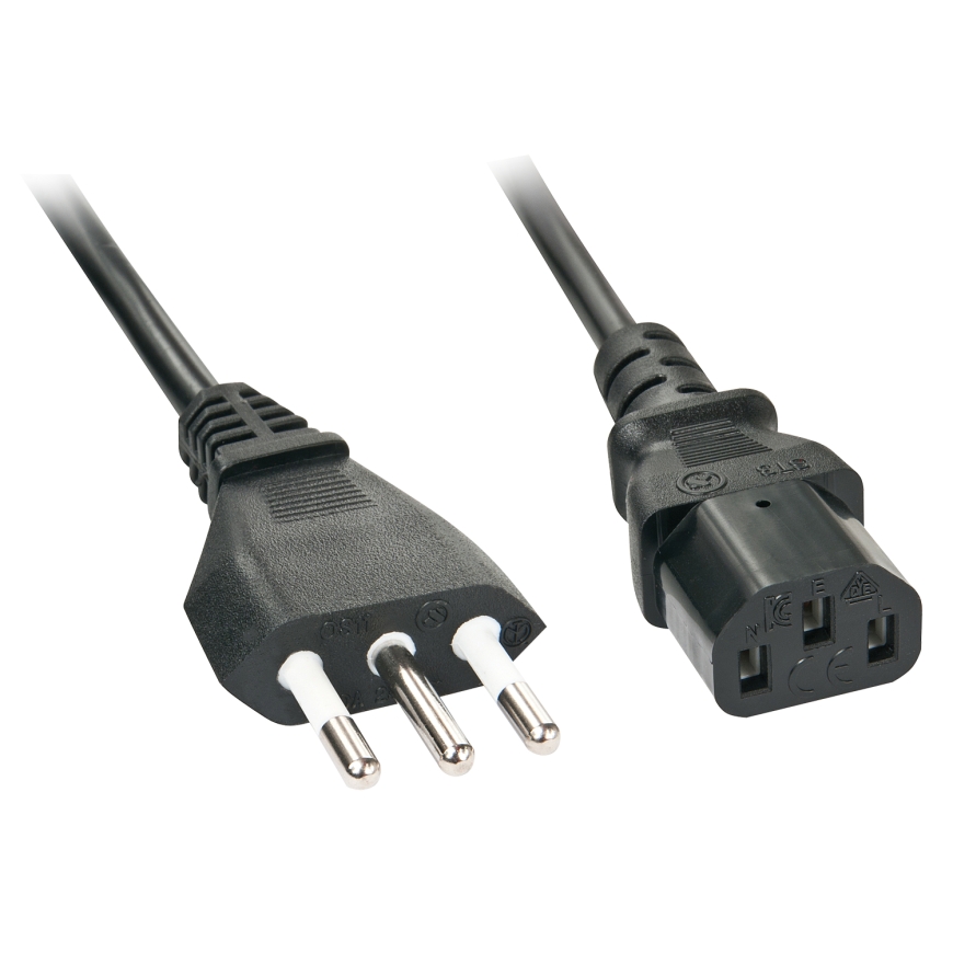 Lindy 30415 elektrības kabelis Melns 5