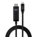Lindy 43434 vaizdo kabelio adapteris 2 m C tipo USB HDMI Juoda