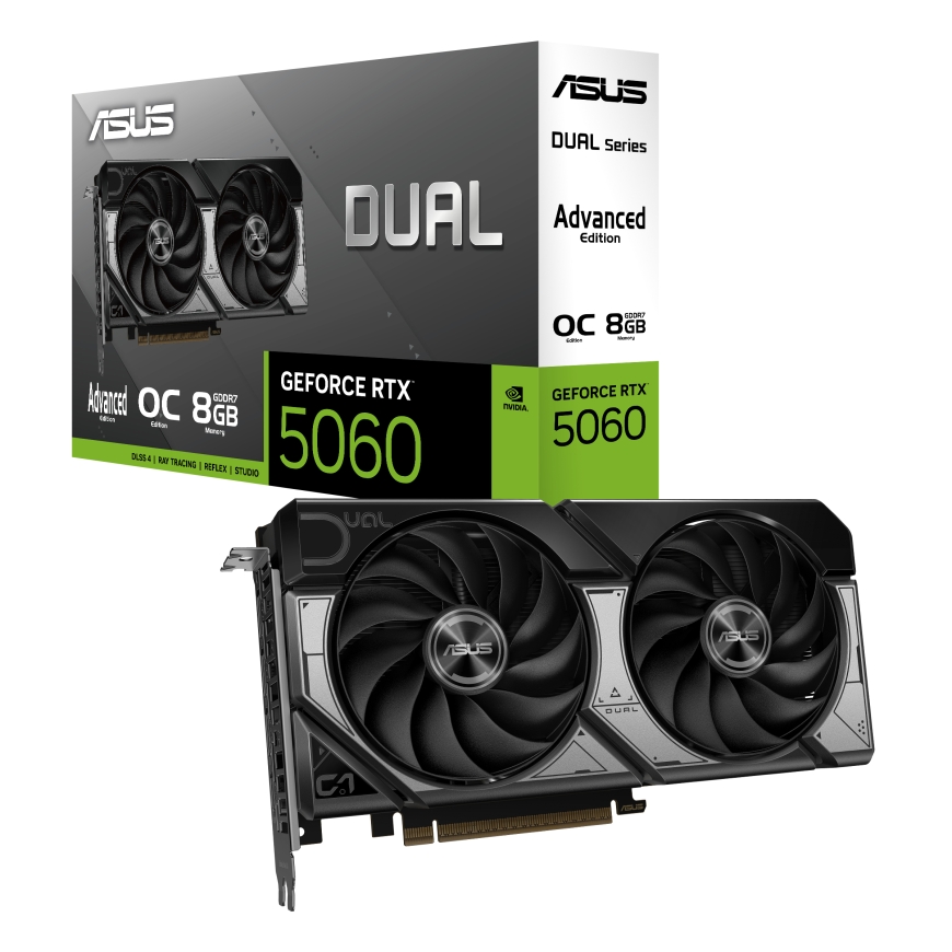 ASUS Dual -RTX5060-O8G-A NVIDIA GeForce RTX 5060 8 GB GDDR7 – 4