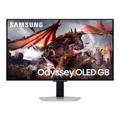 Samsung G80SD monitori 81,3 cm (32") 3840 x 2160 pikseļi 4K Ultra HD OLED Sudrabs