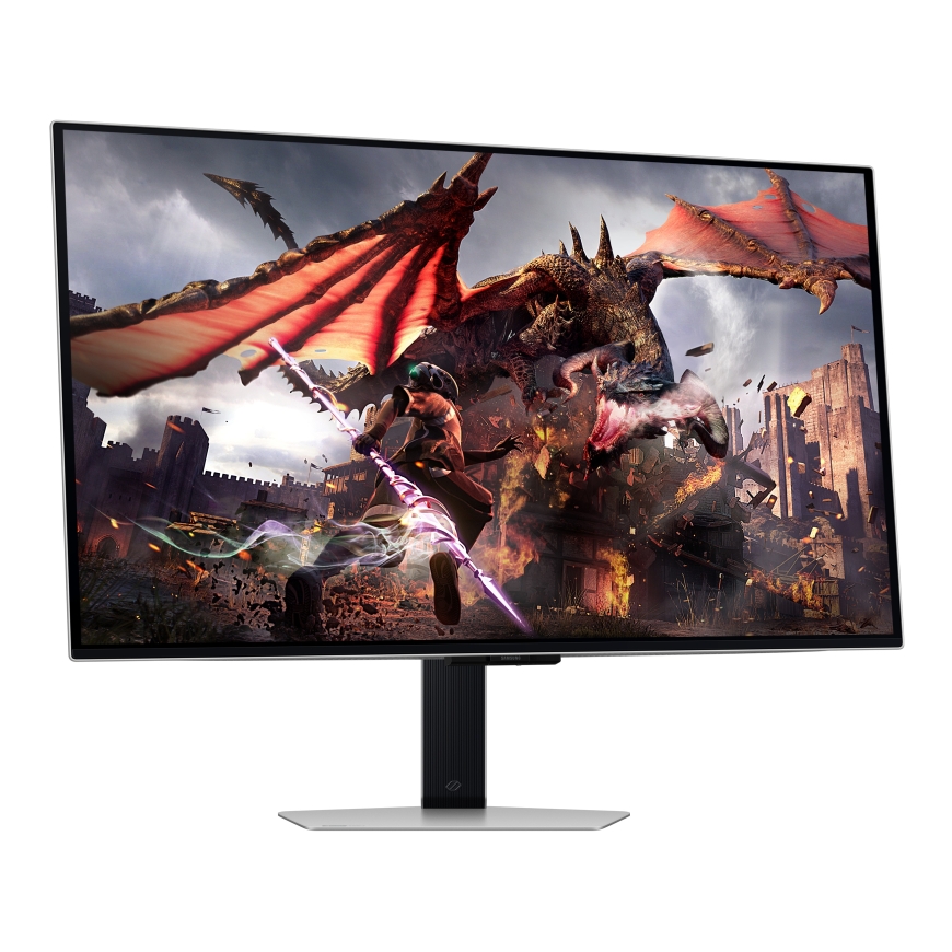 Samsung G80SD monitori 81,3 cm (32") 3840 x 2160 pikseļi 4K Ultra HD OLED Sudrabs – 4