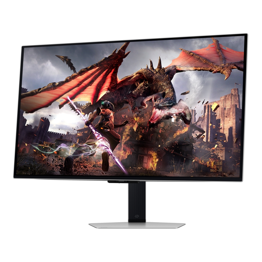 Samsung G80SD monitori 81,3 cm (32") 3840 x 2160 pikseļi 4K Ultra HD OLED Sudrabs – 5
