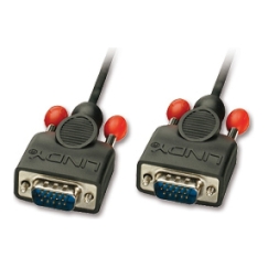 Lindy 31440 VGA kabelis 1 m VGA (D-Sub) Melns
