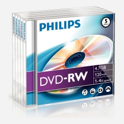 Philips DN4S4J05F/00 tühi DVD 4,7 GB DVD-RW