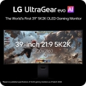 LG 39GX950B-B tietokoneen litteä näyttö 99,1 cm (39") 5120 x 2160 pikseliä 5K Ultra HD OLED Musta LG 39GX950B-B tietokoneen litteä näyttö 99,1 cm (39") 5120 x 2160 pikseliä 5K Ultra HD OLED Musta