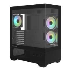 Zalman CHRONIX V2, корпус ПК формата ATX Mid Tower, 3 x 120 мм ARGB вентиляторов, черный
