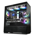 Zalman CHRONIX V2, ATX vidus tornis datoru korpuss, 3 x 120mm ARGB ventilatori, melns Zalman CHRONIX V2, ATX vidus tornis datoru korpuss, 3 x 120mm ARGB ventilatori, melns