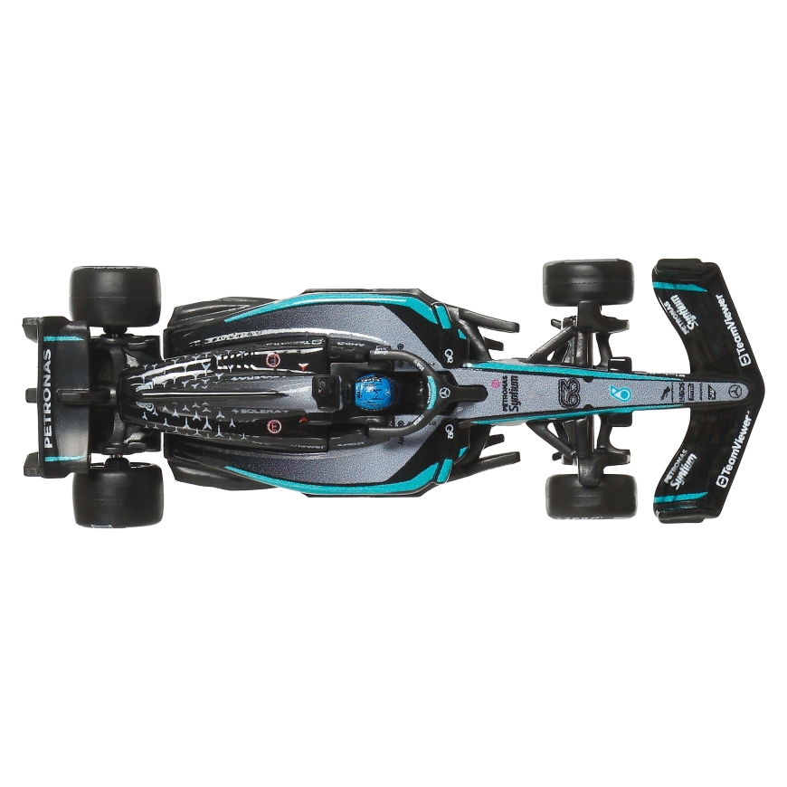 Hot Wheels Premium Mercedes-AMG PETRONAS Formula One Team 2-Pack with Russell & Antonelli Racecars – 3