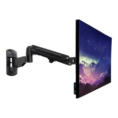Lindy Wall Mounted Single Gas Arm Display Mount - Black