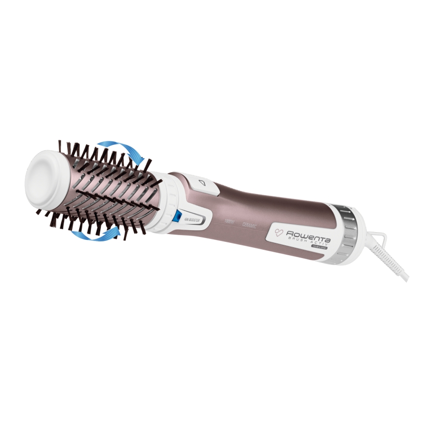 Rowenta Brush Activ Premium Care CF9540 Hot air brush Warm Aluminium, Metallic, White 1000 W 1.8 m – 2