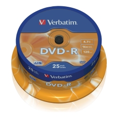 Verbatim 43667 4,7 GB DVD-R 25 vnt