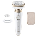 Silk-épil 9 Flex SES9-011 3D Epilator, Wet & Dry, White/Gold Silk-épil 9 Flex SES9-011 3D Epilator, Wet & Dry, White/Gold