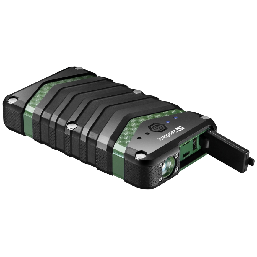 Sandberg 420-36 ārējais akumulators Litija jons 20000 mAh Melns, Zaļš