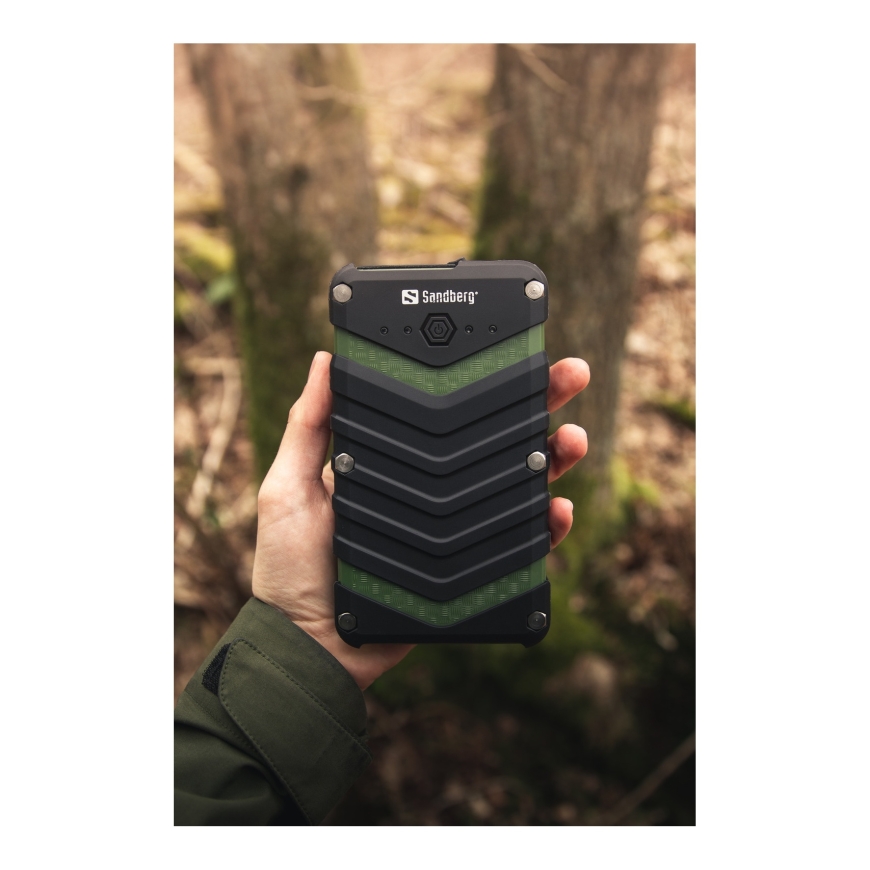 Sandberg 420-36 akupank Liitiumioon (Li-Ion) 20000 mAh Must, Roheline – 4