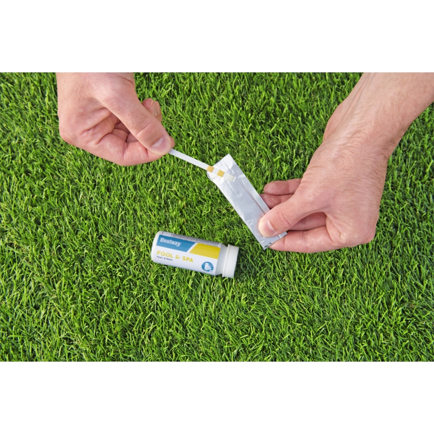 Bestway AquaClear Pool Accessories Kit with Vacuum, Skimmer, Chemical Dispenser, 3-in-1 Test Strips, – 2
