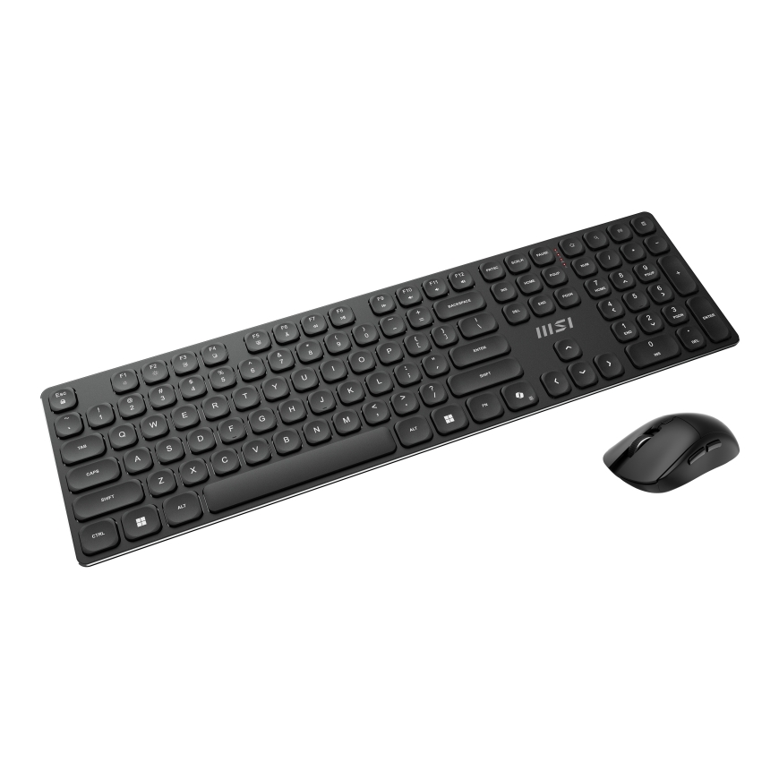 MSI FORGE K210 WIRELESS COMBO tastatūra Pele iekļauta Mājas/Biroja USB QWERTY Amerikāņu angļu valoda – 5