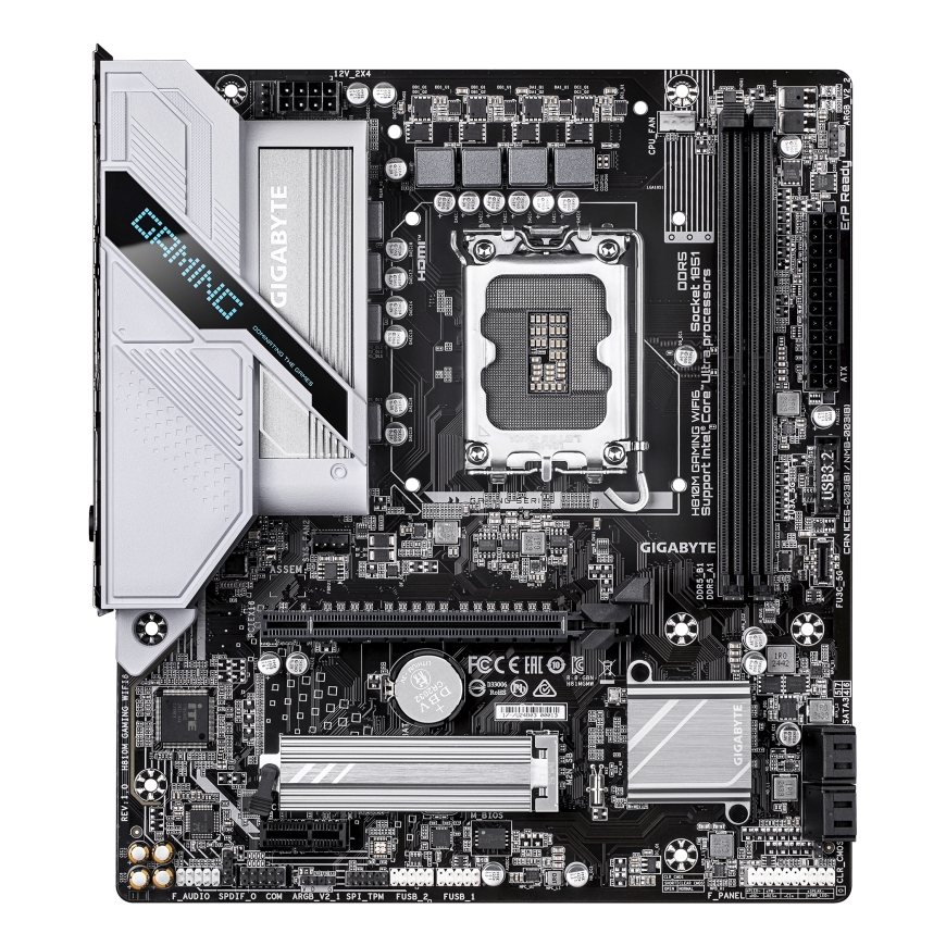 GIGABYTE H810M GAMING WIFI6 mātes plate Intel H810 LGA 1851 (Socket V1) mikro ATX – 2