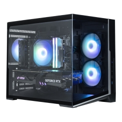 Zalman D30, mATX Mini Tower PC Case, 3 x 120mm ARGB Fans, Black
