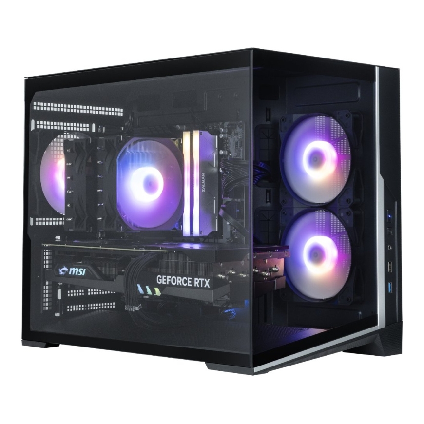 Zalman D30, mATX Mini Tower PC Case, 3 x 120mm ARGB Fans, Black – 2
