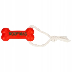 PAKA ZWIERZAKA Веревка с костью "Woofmas" – игрушка для собак – 13 см