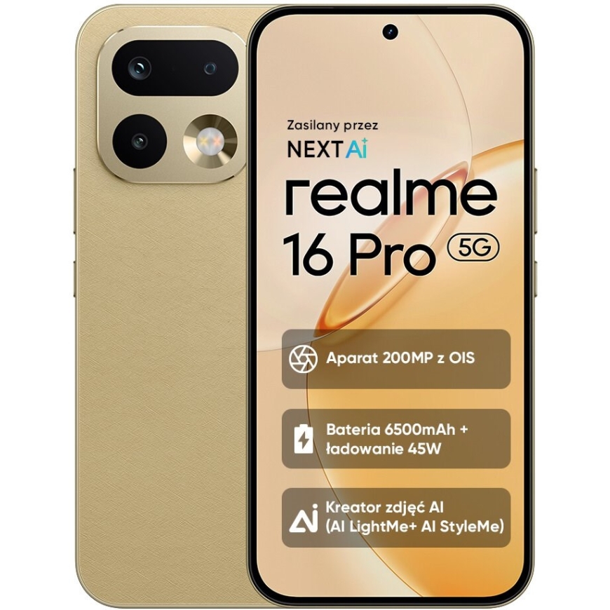 realme 16 Pro 5G 8/512GB 6.78" 144Hz Gold