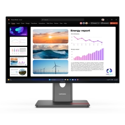 Lenovo ThinkVision P24Q-40 PC lamekuvar 60,5 cm (23.8") 2560 x 1440 pikslit Quad HD LCD Must