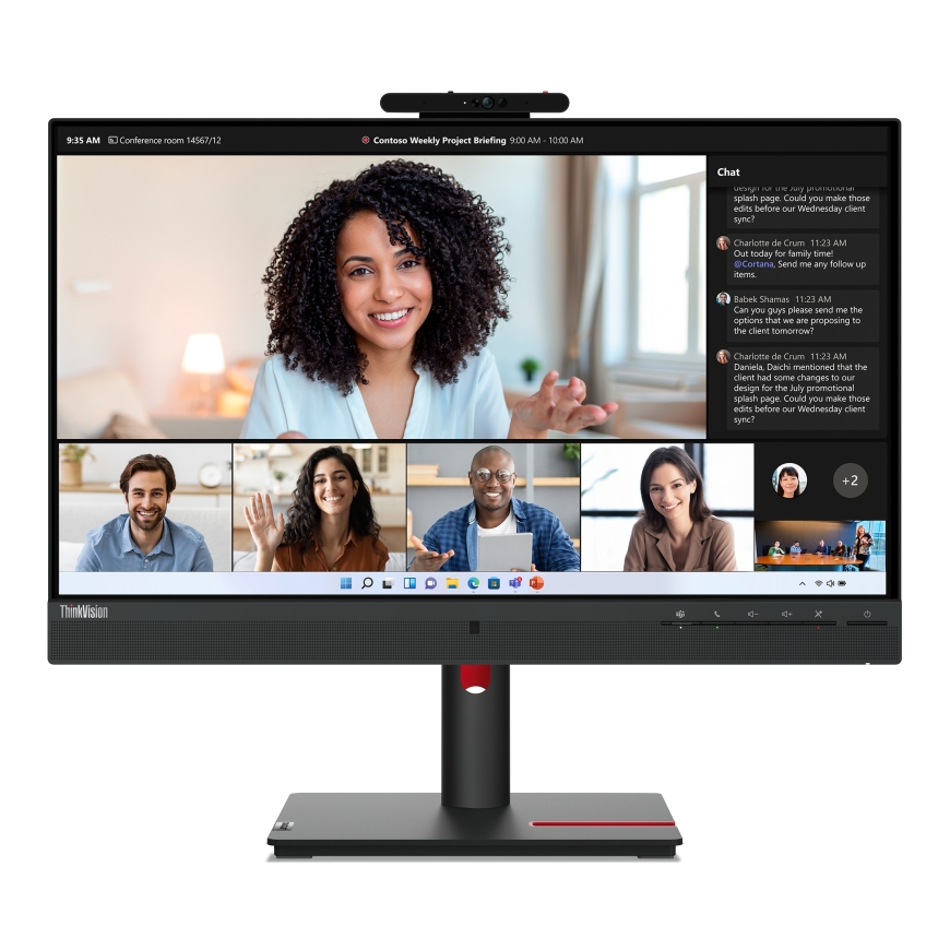 Lenovo ThinkVision T24mv-30 tietokoneen litteä näyttö 60,5 cm (23.8") 1920 x 1080 pikseliä Full HD L