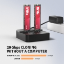 Axagon ADSA-M2C22L HDD/SSD dokstacija USB 3.2 Gen 2x2 Type-C Melns Axagon ADSA-M2C22L HDD/SSD dokstacija USB 3.2 Gen 2x2 Type-C Melns