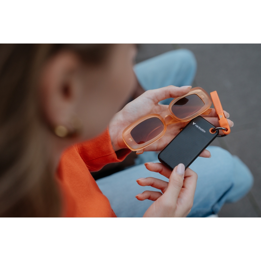 Verbatim Pocket SSD 2 TB USB Type-C 3.2 Gen 2 (3.1 Gen 2) Musta, Oranssi – 2