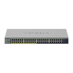 NETGEAR GS748PP Неуправляемый Gigabit Ethernet (10/100/1000) Питание по Ethernet (PoE) Серый