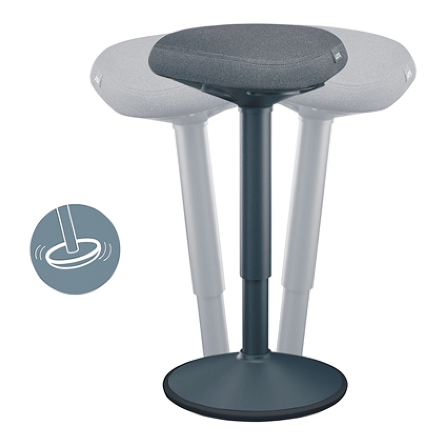 Leitz 65450089 Balno tipo kėdė Paminkštinta sėdynė Pilka Plastikas 1 vnt – 5