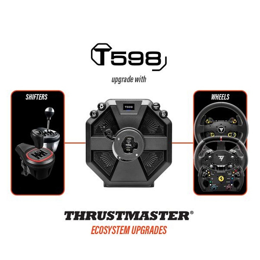 Thrustmaster T598-P Black, Red USB Steering wheel + Pedals Analogue / Digital PC, PlayStation 4, Pla – 5