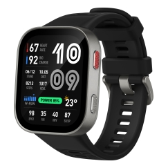 Amazfit Bip Max 5,26 cm (2.07") AMOLED Digitāls 432 x 514 pikseļi Skārienjūtīgais ekrāns Sudrabs Wi-Fi GPS
