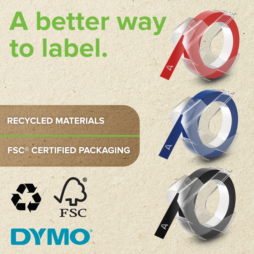 DYMO 520109 markeerimisteip Valge mustal taustal – 5