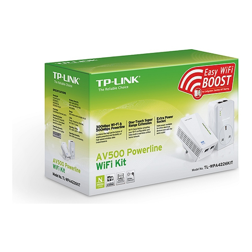 TP-Link TL-WPA4226 KIT „PowerLine“ tinklo adapteris 600 Mbit/ai Ethernet LAN jungtis „Wi-Fi“ Balta 2 – 2
