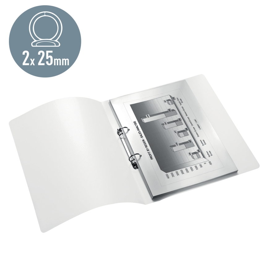Leitz rengaskansio WOW PP A4 2RR/25mm – 4