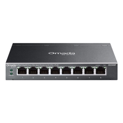 TP-Link Omada ES208GP võrgulüliti Juhitav L2 Gigabit Ethernet (10/100/1000) Power over Ethernet tugi DIN-liist Must