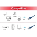 Equip 603032 tinklo kabelis Mėlyna 1 m Cat6a U/UTP (UTP) Turas