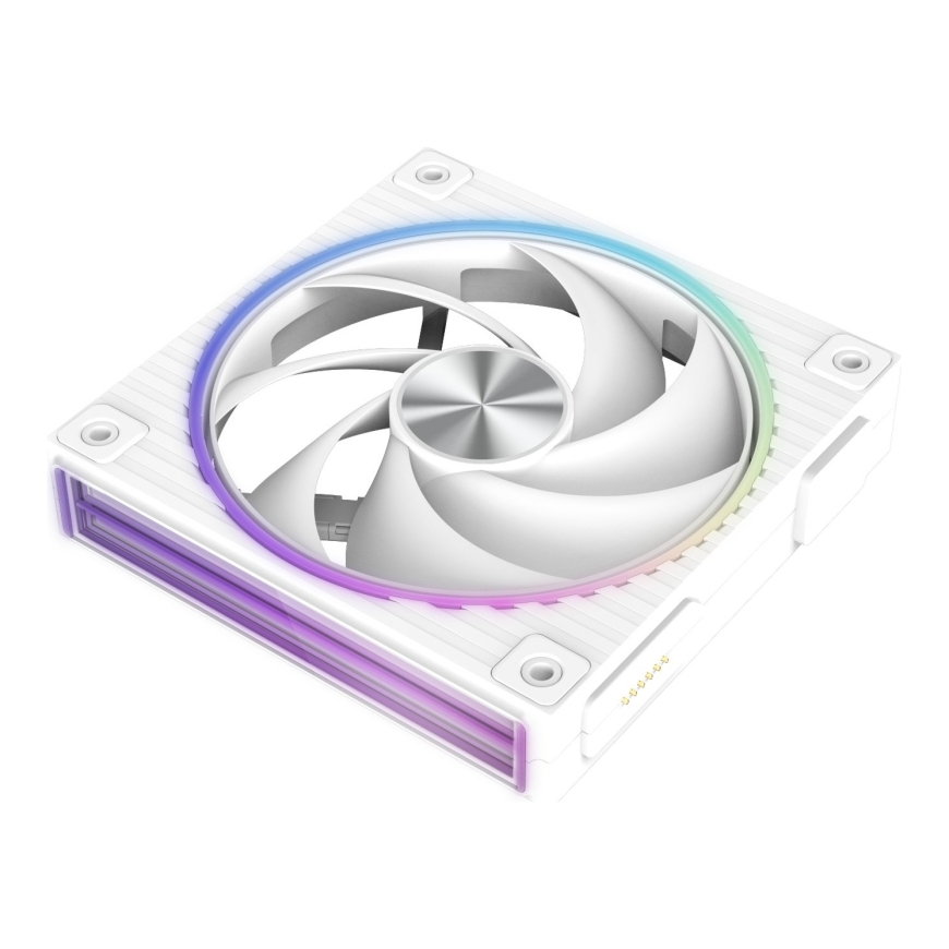 Вентилятор Zalman ZM-DF120, 120 мм, с возможностью соединения "доска для цветов" (Daisy Chain), PWM, 2300 об/мин, белый – 2