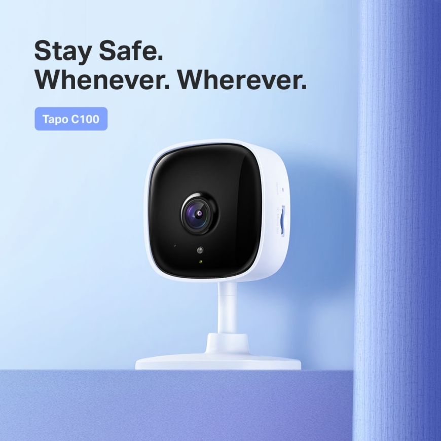 TP-Link Tapo C110 Kuutio IP-turvakamera Sisätila 1920 x 1080 pikseliä Vastaanotto – 3